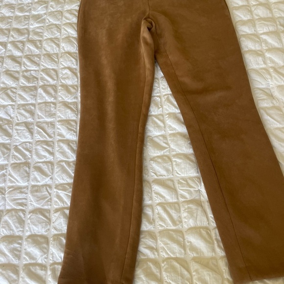Max Studio Tan Faux Suede Skinny Pants - Picture 5 of 12